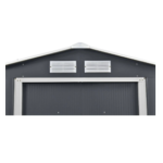 Abri de jardin en acier galvanisé gris 12,5 m² – Résistance longue durée – Image 3