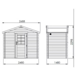Chalet de jardin en bois traité 4,2 m² – Abri premium à prix direct fabricant – Image 3