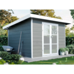 Abri de jardin composite SINTRA 9 m² gris clair – Moderne et résistant – Image 13