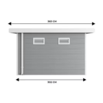 Abri de jardin composite SINTRA 9 m² gris clair – Moderne et résistant – Image 3